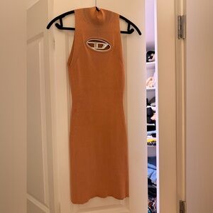 Diesel M-Onerva Cut-Out Logo Mini Dress